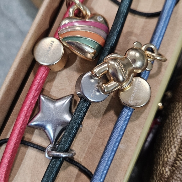 Coach Signature Zip Wallet Patch Detail + Hair Ties Gift Set - Picture 10 of 14